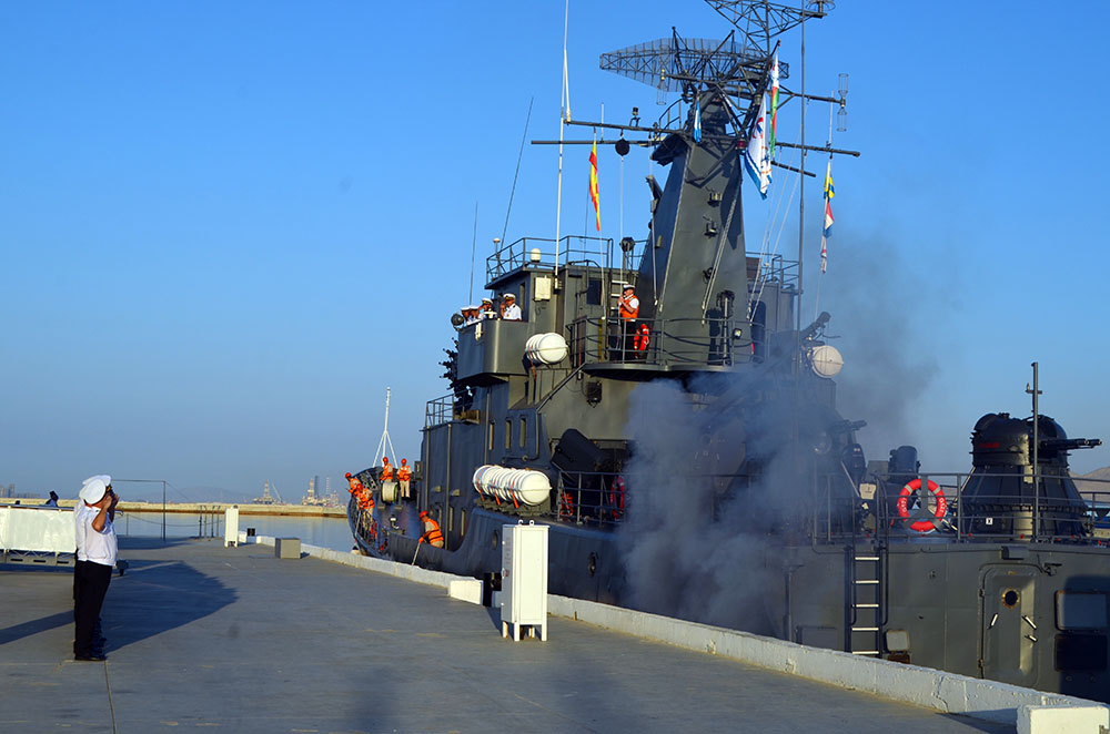 ՌԴ Ռազմածովային ուժերի նավերն ու անձնակազմը ժամանել են Բաքու